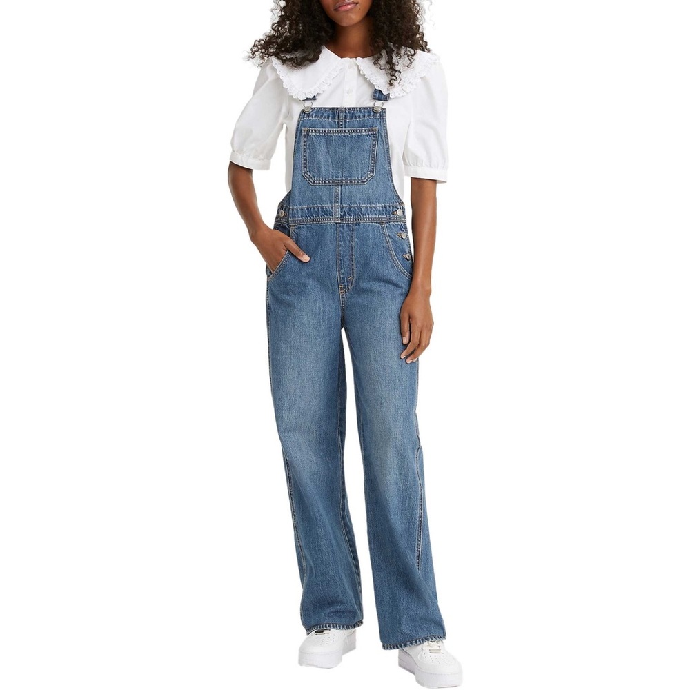 Levi Womens T3 Utility Loose Overalls Large NWT